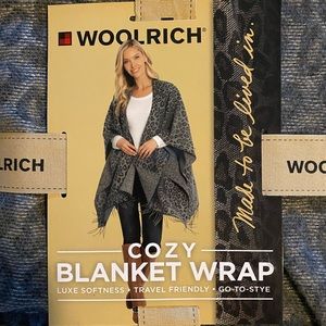 WOOLRICH Cozy Blanket Wrap - Leopard